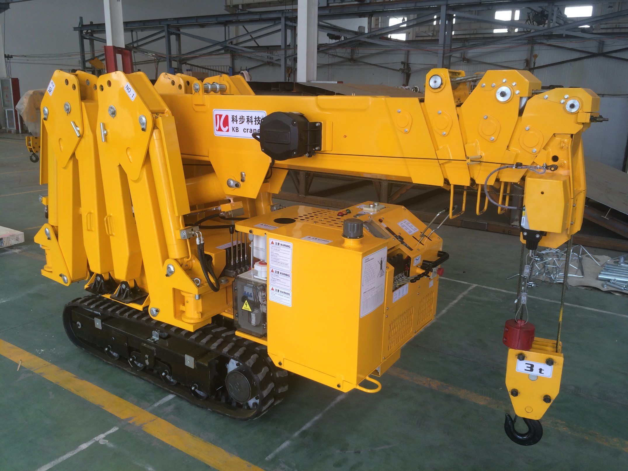 
                Nieuwe opvouwbare 5t hydraulische Spider Mini Crawler Crane 9m
            