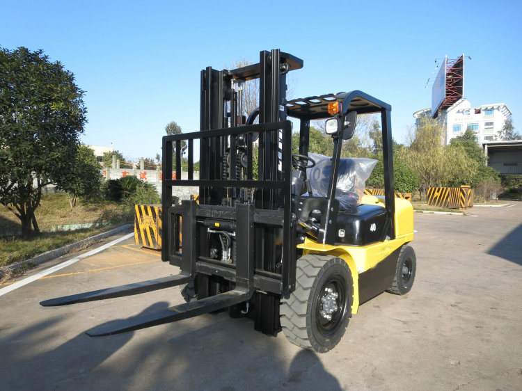 New Forklift Truck 3 Tonne Forklift 3.5 Ton Diesel Forklift with 3 Stage Mast