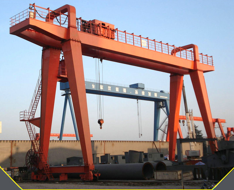 New Type 100 Ton Railway Double Girder Container Hook Gantry Lifting Launcher Crane