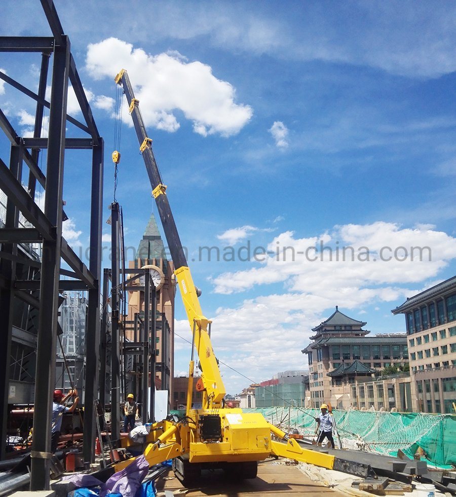 China 
                Nucrane 8t compacte mobiele Spider Crawler Crane met Control Diesel
             leverancier