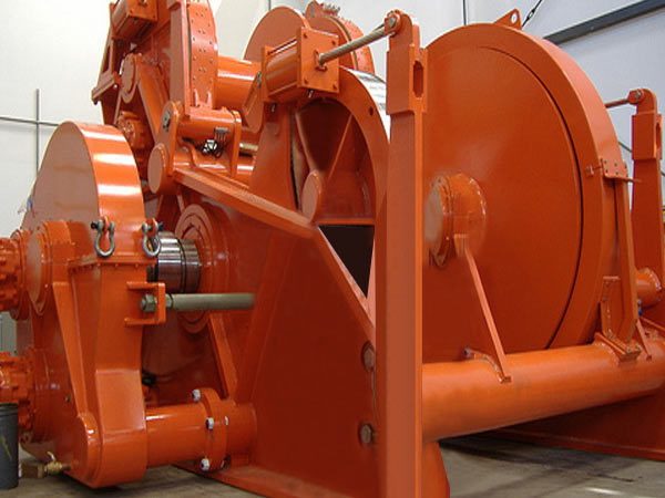 Offshore Applicatons Marine Anchor Hydraulic Deck Push Winch with Hydraulic Powerpack