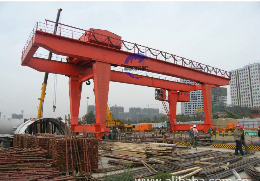 Overseas Service Europe Type 100 Ton Overhead Gantry Crane with Double Girder Price