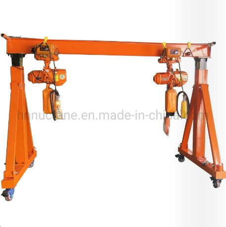 Portable Mobile Adjustable Height Gantry Crane for Lifting Heavy Things