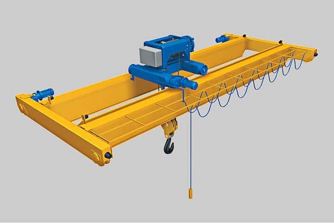 China 
                Ql 5+5t 10+10t Double Beam Magnetic Overhead Crane with Lifting Beam for Steel Plate
             supplier