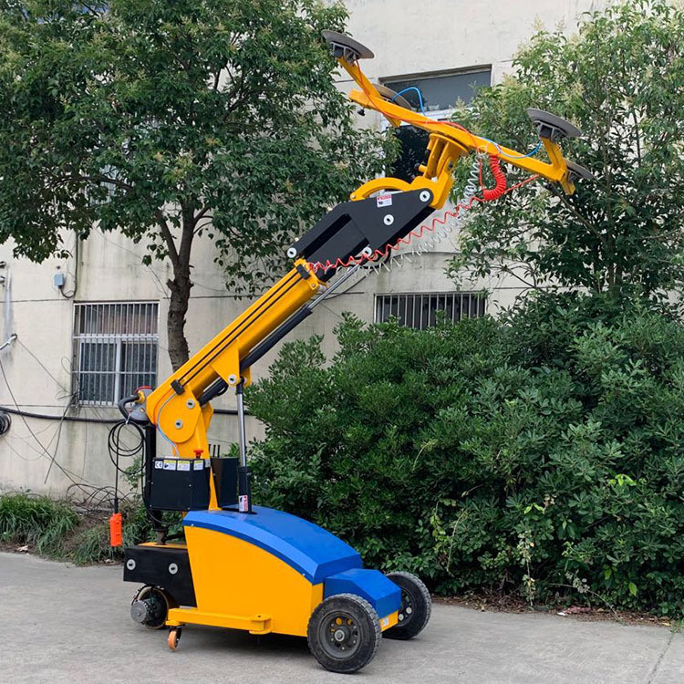 
                Sheets Glass Plates Handling Transporting Truck Vacuum Sucking Lifting Robot Remote Control Glass Handler
            