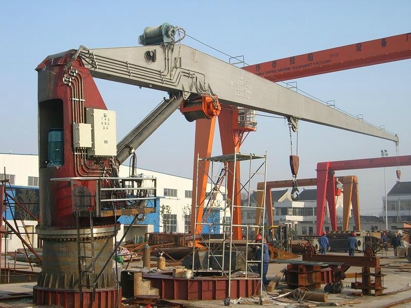 Chine 
                Repliage hydraulique marine à bord d′une grue Grue offshore pour la vente
             fournisseur