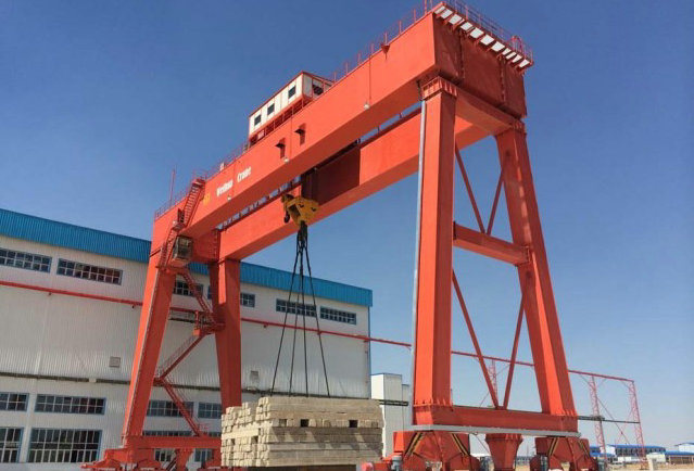 
                Steel Plant Outdoor Lifting Solution Double Girder Gantry Crane 50t
            