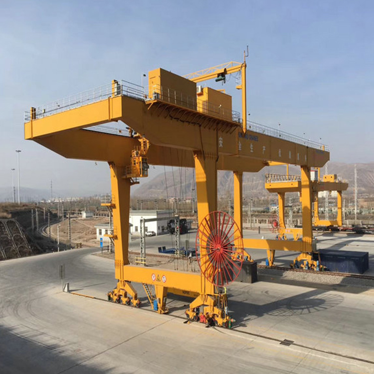 
                Style Outdoor Usage Traveling Motor Driven Lift 50t Double Girder Gantry Crane
            