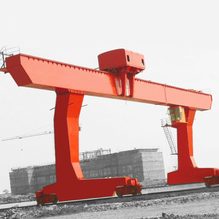 China 
                Top calidad Alta Técnica Control remoto Modelo L raíl eléctrico Móvil Individual Girder Goliath grúa de pórtico
             en venta