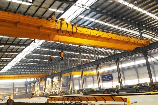 Top Quality Hot Sale Heavy Duty Double Beam Bridge Crane 25 Ton with Hook