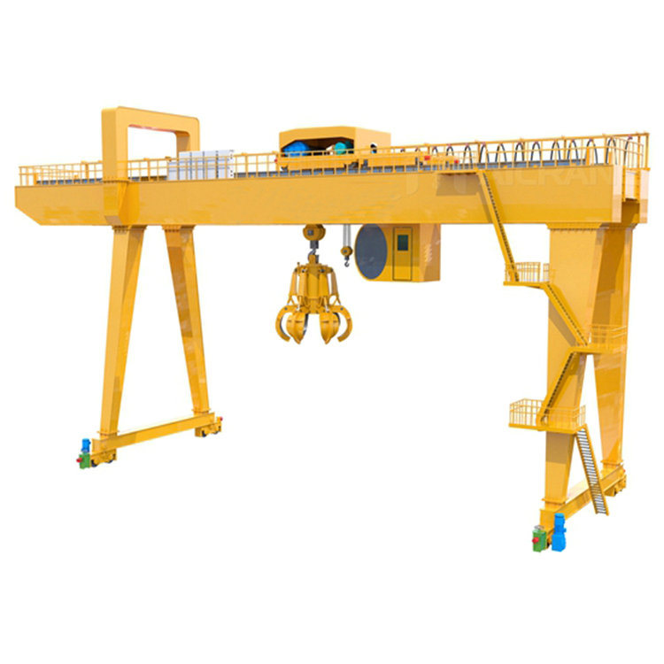 
                Top Selling Professional Lifting Materials Construction Box Type Double Beam Gantry Crane 50 Ton with Hook
            