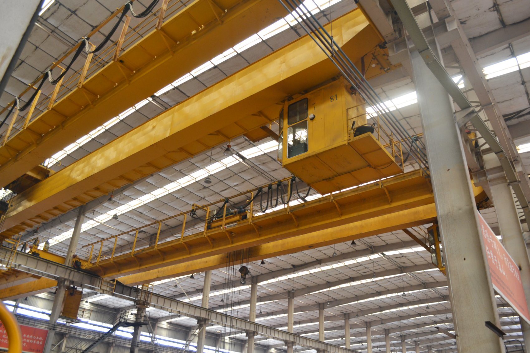 Workshop Overhead Cranes Used 10 Ton 28.5m Electric Double Beam Overhead Crane Manufacturer with Low Price