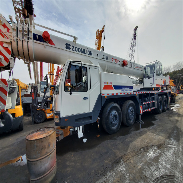New and Used Truck Crane Zoomlion Crane Qy70V 70ton Mobile Truck Crane for Sale