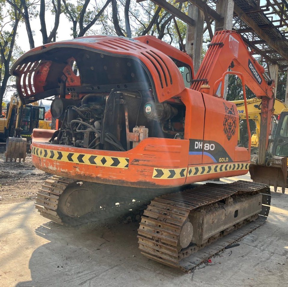 Second Hand Mini Excavator Doosan Dh60 Dh80 Small Excavator Digger for Sale