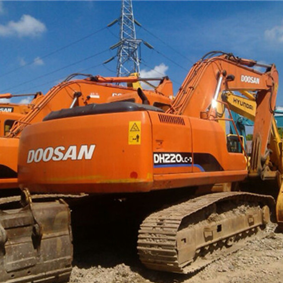 Secondhand Doosan Dh220LC-7 Crawler Excavator with Good Working Condition