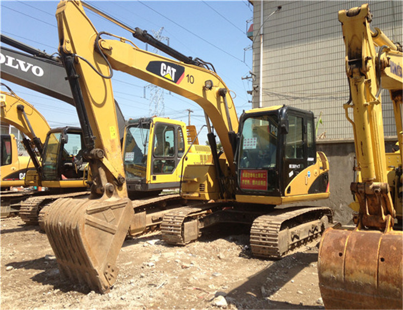 Used Cat Excavators Second-Hand Cat 312D 320b 320c 315D Excavators for Sale in Shanghai China Yard