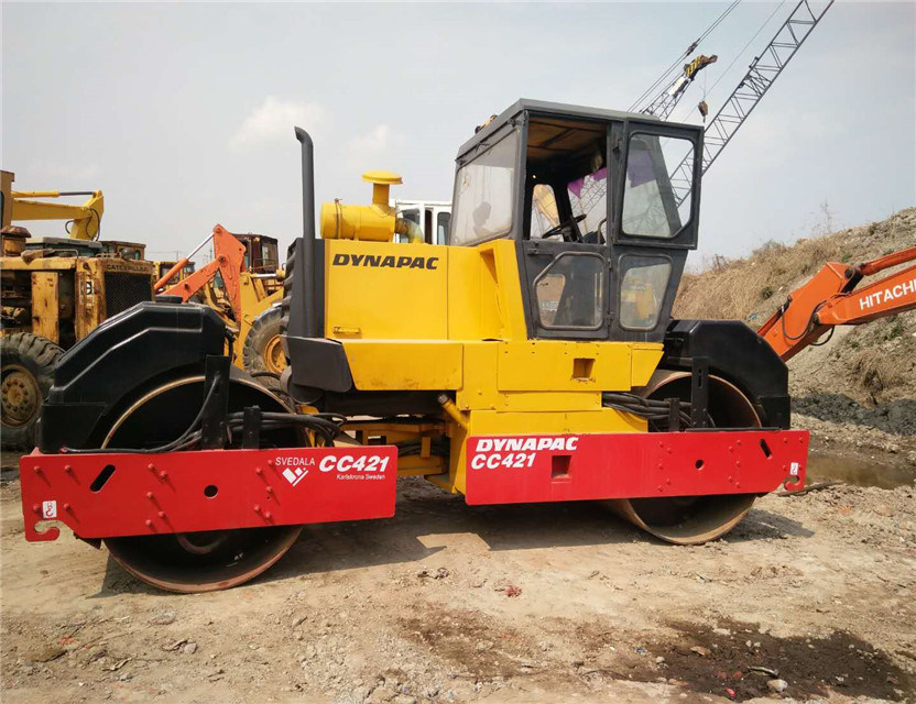 Used Compactor Dynapac Cc421 Road Roller, Double Drum Road Roller with Good Price for Sale