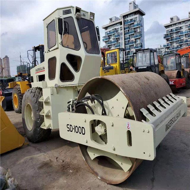 Used Compactor Road Roller SD-100 Ingersollrand Vibratory 10 Ton Road Roller in China