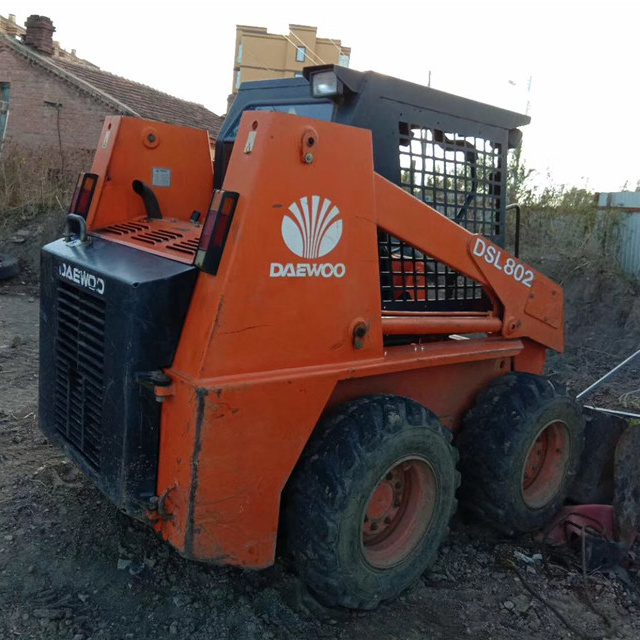 Used Deawoo Small Loader DSL802 3ton 5 Ton Skid Steer Loader, Small Front Loader