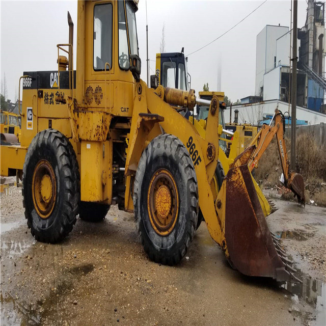 Used Wheel Loader Cat 966f Tire Loader Made in Japan, Cat Engine Wheel Loader 966 950 980 for Sale