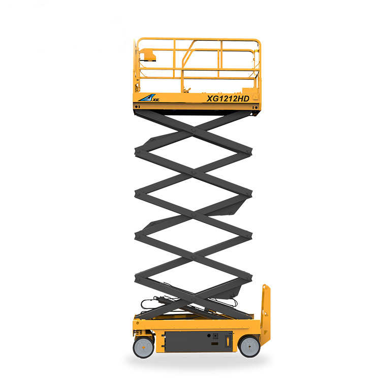 12m Small Lift Height Electric Mobile Aerial Work Platform Scissor Lift (XG1212HD)