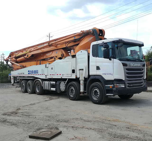 245/165 M3/H Zoomlion 101m Concrete Pump 101-7rz Carbon Fiber Boom Pump Truck for Sale