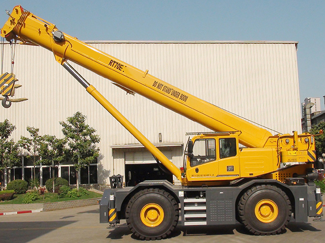 China 
                70 ton Ruw Terrain Crane Rt70e in China
             leverancier