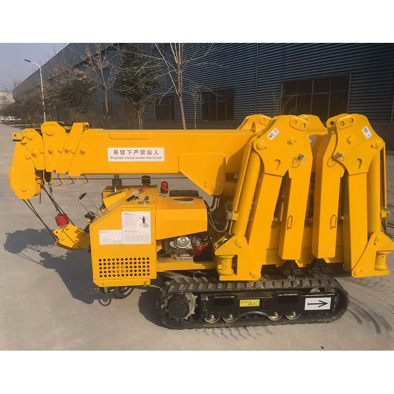 Brand New 8ton 18m Telescopic Boom Crawler Spider Crane Kb8.0