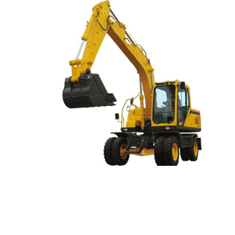 China High Quality Digging Machine 7ton Wheel Excavator E7150f for Sale