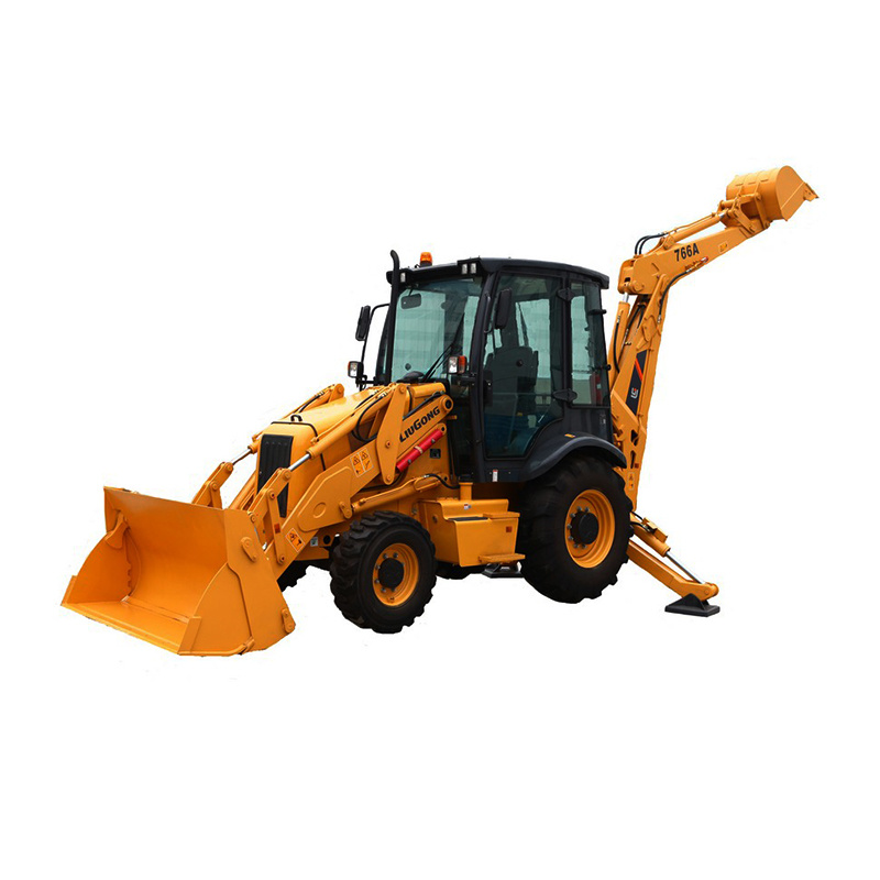 
                La Chine Hot Sale 7tonne chargement frontal de pelle rétro excavatrice compacte Clg766A
            