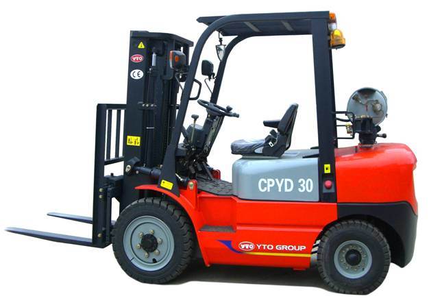 China Yto 3t LPG Forklift Cpyd30 for Hot Sale