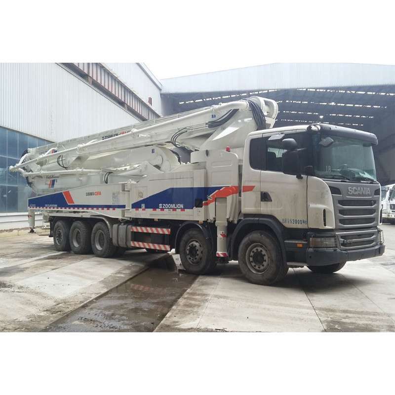 China 
                4-액슬 트럭에 장착된 콘크리트 펌프 트럭 조민 56m 펌프
             supplier