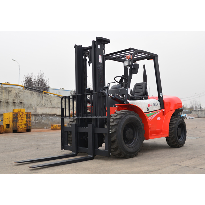 Heli 4WD Rough Terrain Forklift Cpcd30-W12 3t off Road Forklift with Side Shift
