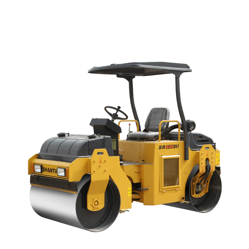Hydraulic Drive Road Roller 3ton Shantui Road Rollers Srd03 Mini Double Drum Rollers in Stock