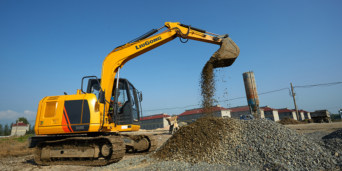 
                Hidráulica excavadora de cadenas Liugong 7.5ton 908E Mini Digger
            