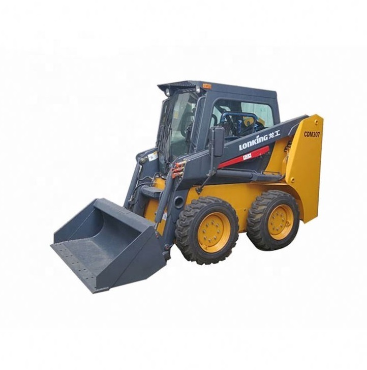 Lonking 760kg Skid Steer Loader Cdm307 0.43cbm Wheel Type Loader Cheap Price
