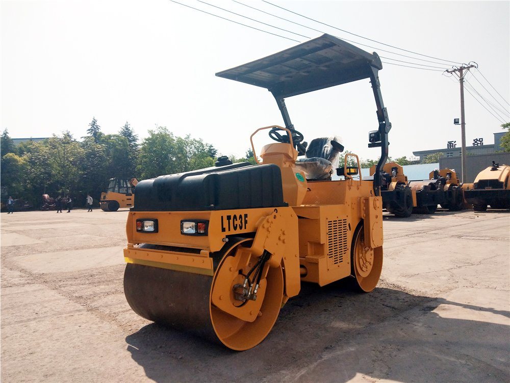 Lutong 3ton/4ton Double Drum Compactor Mini Full Hydraulic Road Roller Ltc3f