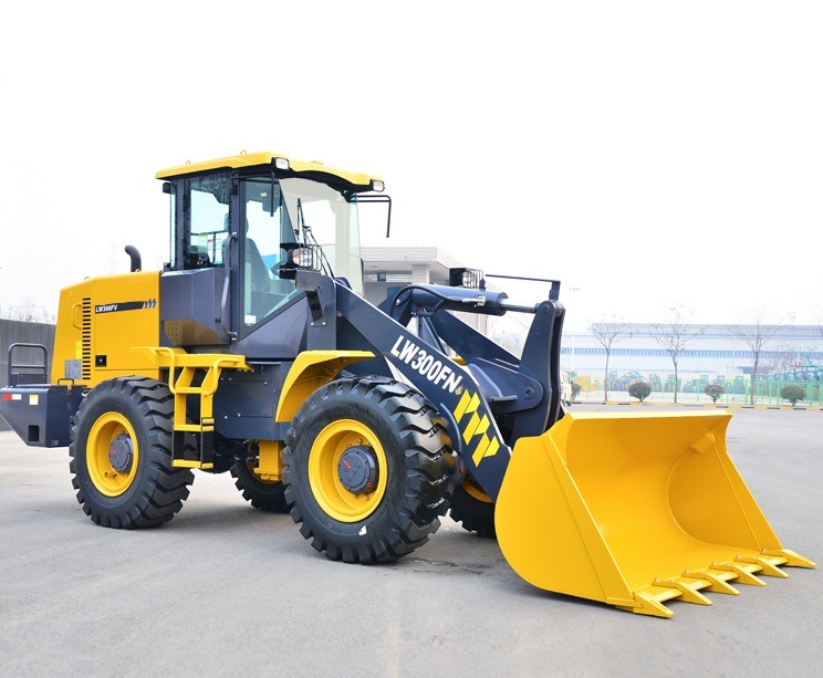 Lw300fn 3ton Front End Loader Machine Official Wheel Loader 1.8cbm Bucket Capacity