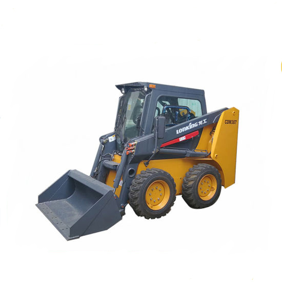 
                Mini Wheel Loader Skid Steer with Leveler Cdm308
            