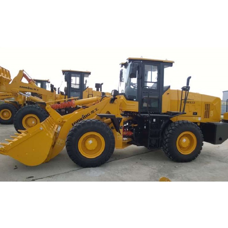New Lonking 3ton Wheel Loader 3000kg Front End Loaders with 2.5m3 Bucket LG833n