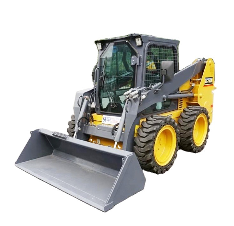 New Officical Xc760K 1080kg Mini Skid Steer Loader Wheel Loader with Attachments