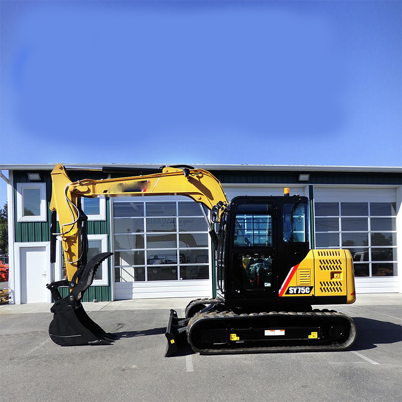 New Sy75c Small Excavator with Tier 3 Engine 0.28m3 Bucket