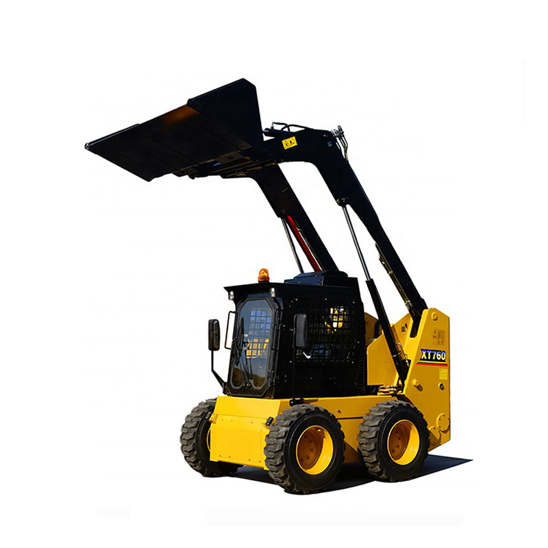 New Xc760K Mini Skid Steer Loader 61.3kw with 0.6m3 Bucket Capacity