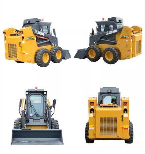 Original Manufacturer Skid Steer Loader 750kg Xc740K with Spare Parts Multi-Attachments