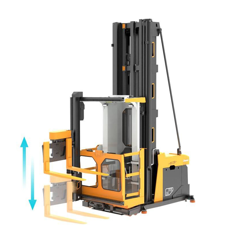 Rail Guide 1.6t Man-up Electric Vna Forklift with 10.5m Lifting Height Vue116s