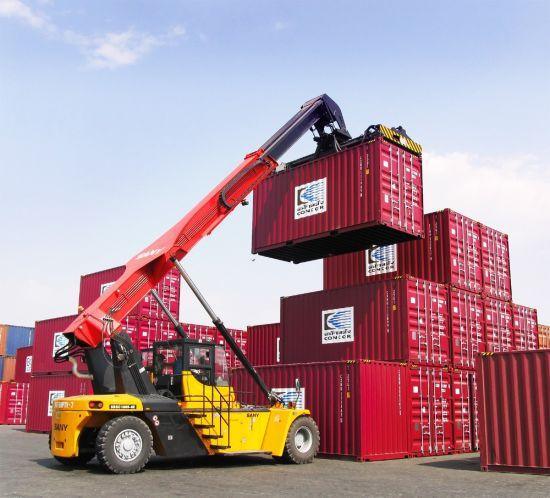 China 
                San Y Container Handler 45 Ton Reach Stacker with Deutz Engine Srsc45hv
             supplier