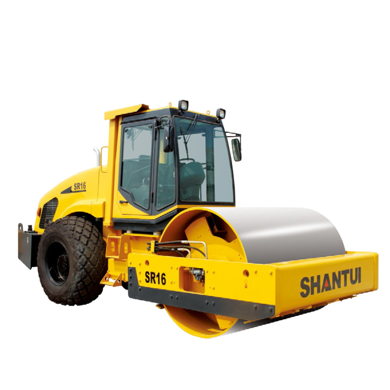 
                Rouleau de route Shantui Sr16 pour la construction de routes à compacteur à tambour unique Vibrations de l′équipement
            