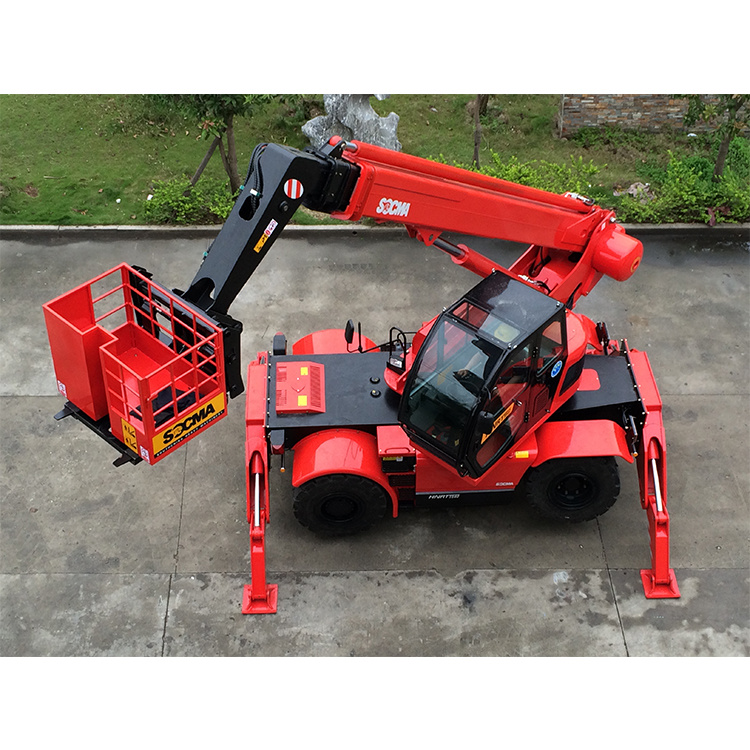 Socma 4t Cumins Engine Telescopic Forklift Telehandler with 360 Degree Rotation Hntr4015