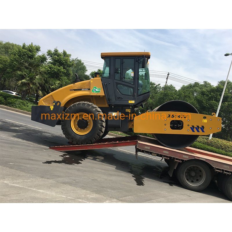 Xcmmg 14 Ton Single Drum Road Roller Xs143j with Pad Foot