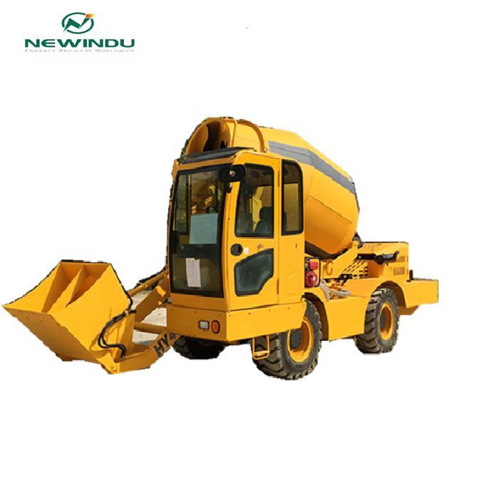 1.6m3 Load Capacity Mini Automatic Self Loading Concrete Mixer Hy160 with Yunnei 60kw Engine in Stock